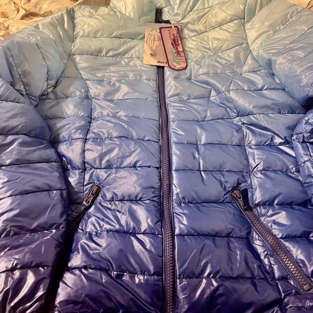 Women's Blue Puffer Jacket